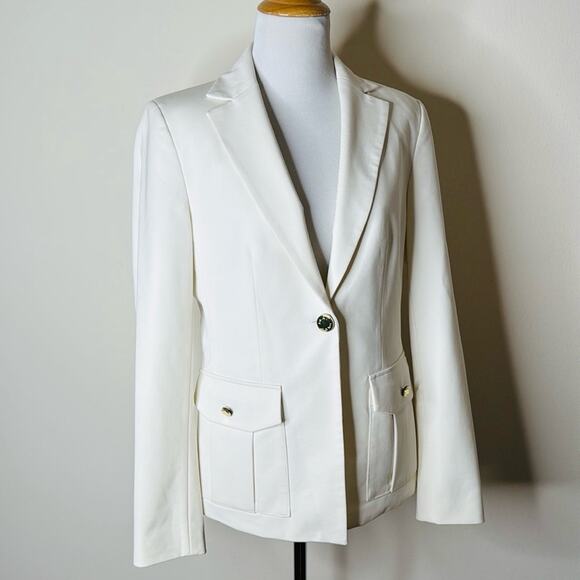 DKNY Ivory One Button Blazer - Picture 2 of 7